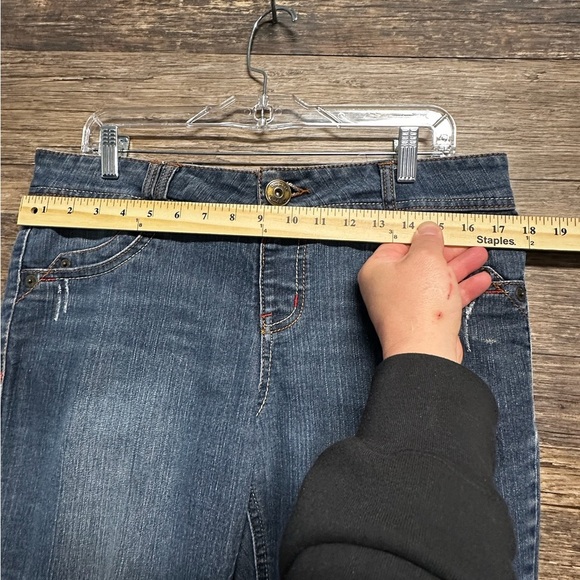 Componix Cropped Blue Ankle Jeans with Relaxed Style Womens 12 - Picture 6 of 10